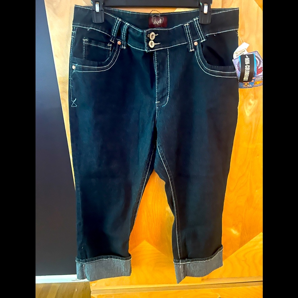 Womens cropped jean capris